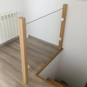 Uchwyt do szkła BIAŁY RAL 9016 45x45 mm